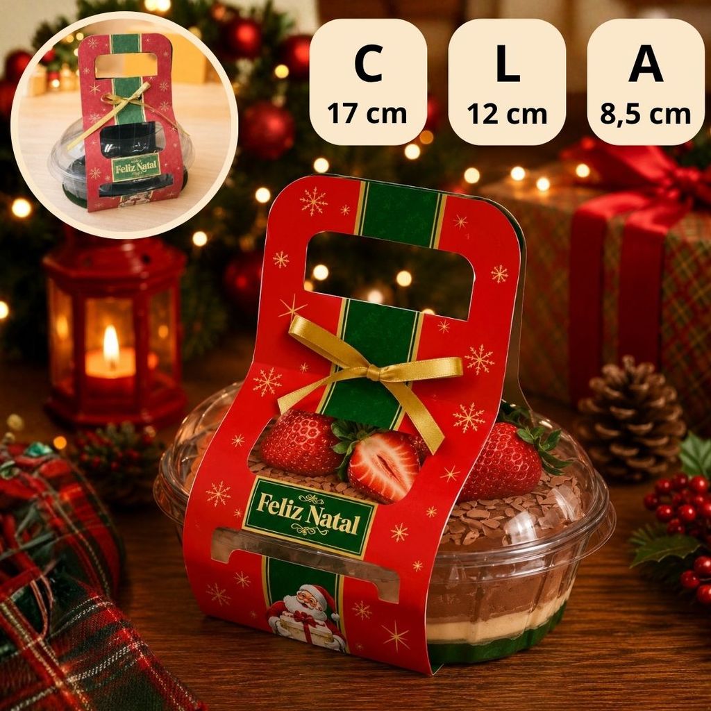 10 CINTA P/ COLOMBA 1000ML G34 P COM FITA FELIZ NATAL 6305 ( NATAL IDEIA 2026 ) — imagem 2 de 2
