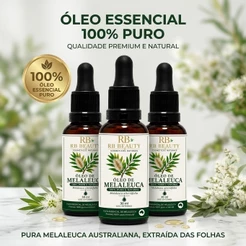 Kit 3 Óleo Essencial de Melaleuca 30ml Cada - Com Conta Gotas - CONTEM VARIAÇÃO