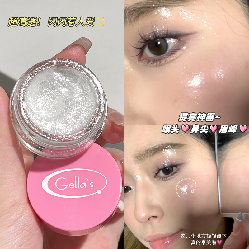 Pitada de sensação de luz de água clara!Gel destaque sombra Natural tridimensional iluminando clavícula corpo destaque d