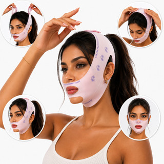 Máscara Facial VFace Lifting Antirrugas Antienvelhecimento Efeito Rejuvenescedor Firmamento para Papada