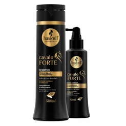 Kit Cavalo Forte Haskell Shampoo 300ml + Tônico Capilar Ativador de Crescimento 120ml