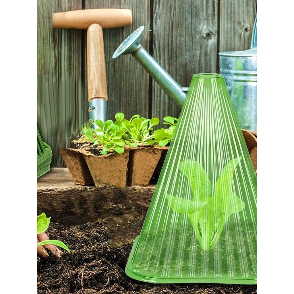Reutilizável engrossado reutilizável proteção de mudas verdes quadrado planta sino capa evitar estufa pássaros danos à g