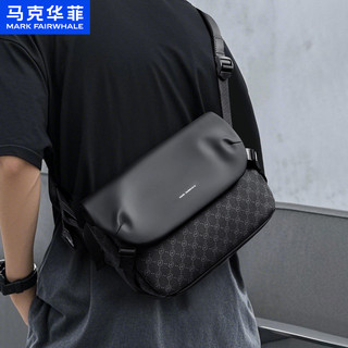 [Mark Wah Fei] Bolsa mensageiro masculina de grande capacidade Bolsa de ombro para viagem Bolsa mensageiro de viagem de 