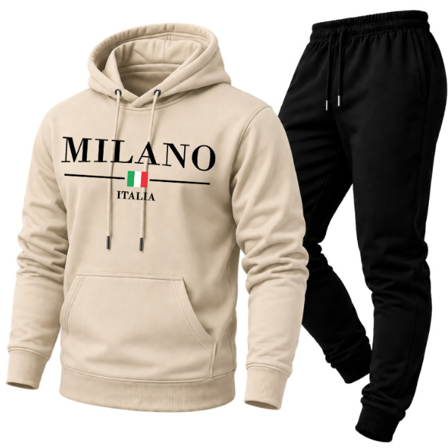 Conjunto Casaco PREMIUM Moletom Unissex  Flanelado Blusa e Calça Feminina e Masculina MILANO Envio Rápido