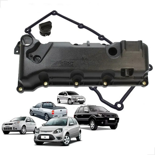 Kit Tampa Comando Válvulas Fiesta Eco Zetec Rocam Sem Furo Preto