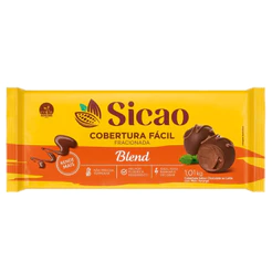 Cobertura Fracionada Blend Sicao Fácil Barra 1,01kg Chocolate Para Confeitaria