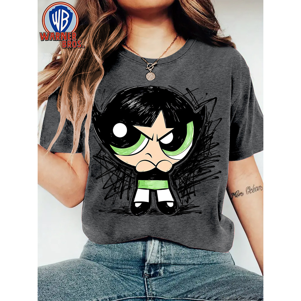 Camiseta Estampada  Feminina menina super poderosas versao docinho