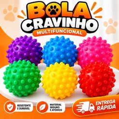 Bolinhas Com Cravos Para Cachorro Pet Fisioterapia Massagem Sensorial Exercícios Terapêuticos e Estimulação