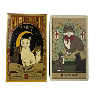 Cartas de Tarot, O Regimento do Gato, um baralho de 78 cartas para oráculo, edição em inglês, para adivinhação, jogos de