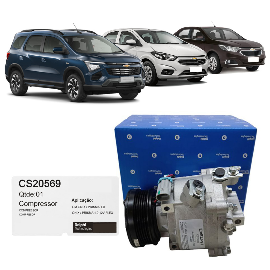 Compressor Ar Condicionado Chevrolet Onix 1.0 8V 2012/2019