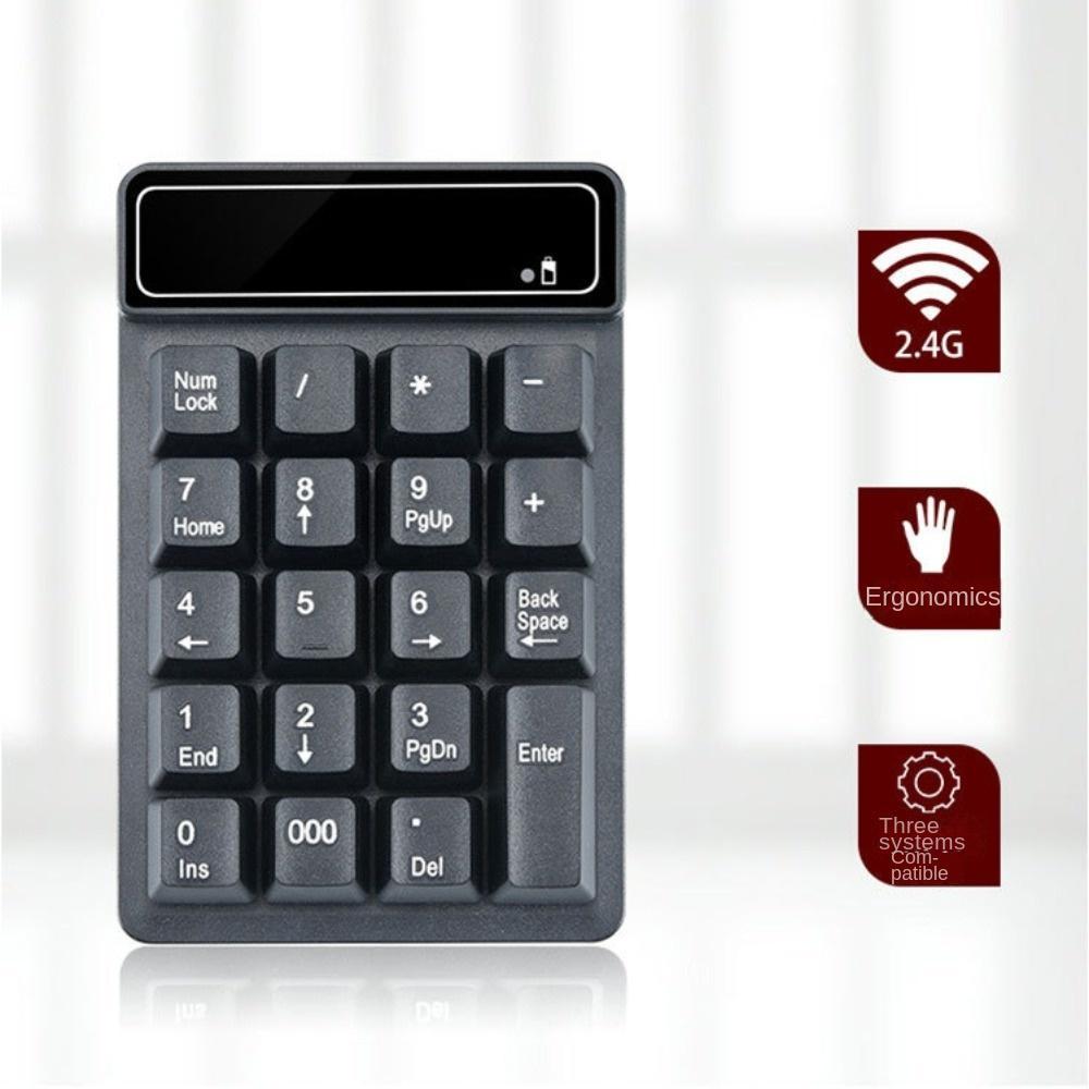 Teclado Pequeno Bluetooth Para Computador , Mecânico Com Fio 2.4G Numérico Sem , 19 Teclas