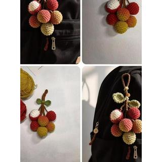 Tempo de moagem artesanal diy saco decoração pequeno pingente pequenas jóias ins estilo crochê acessórios pequenas jóias