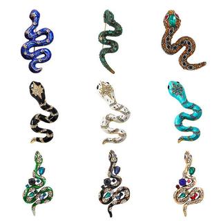 Broche de cobra do zodíaco Retro Animal ano da cobra broche feminino High-End nicho jóias camisola terno pino acessórios