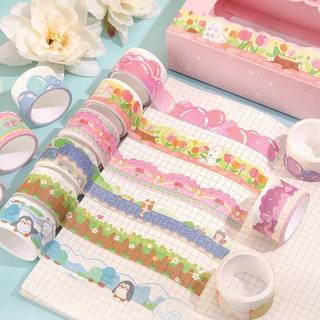 20 rolos caixa arte Animal unicórnio Washi fita bonito menina manual das crianças DIY adesivo decorativo caixa de presen