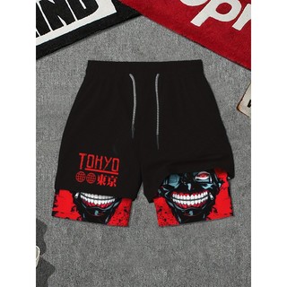 Shorts de basquete masculino simples gráfico com cordão na cintura