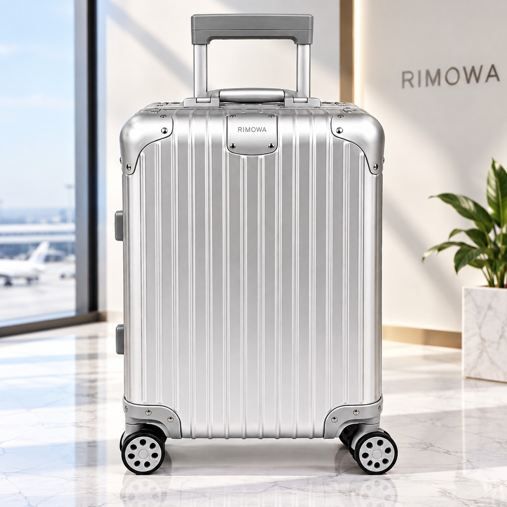 Mala de Bordo Rimowa em Alumínio e Policarbonato com Rodinhas 360° para Viagem e Cabine