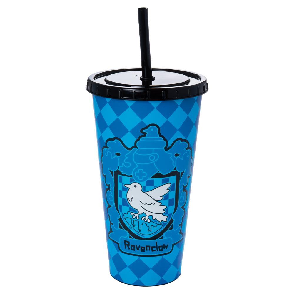 Copo Tampa Canudo Harry Potter Corvinal Hogwarts Chapéu Seletor Magia Bruxos 700 ml Plasútil