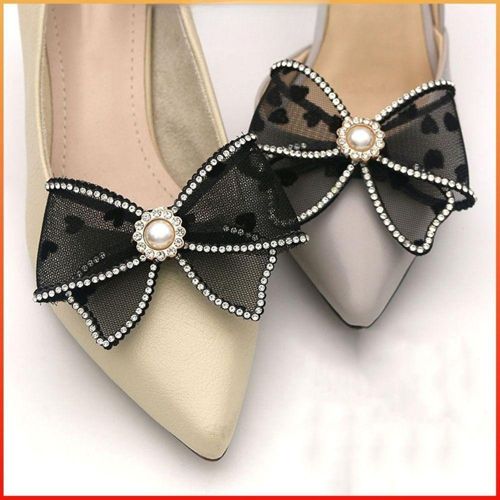 MOLYBR 2 Peças De Clipes De Sapato Com Strass De Casamento , Decorações De Sapatos De Salto Alto De Cristal