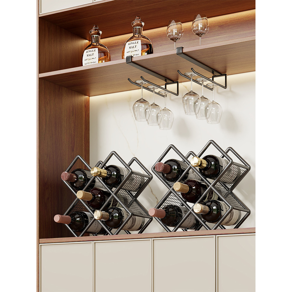 Rack de vinho ornamentos rack de vidro de vinho tinto de cabeça para baixo rack de armazenamento de taça colocar armário