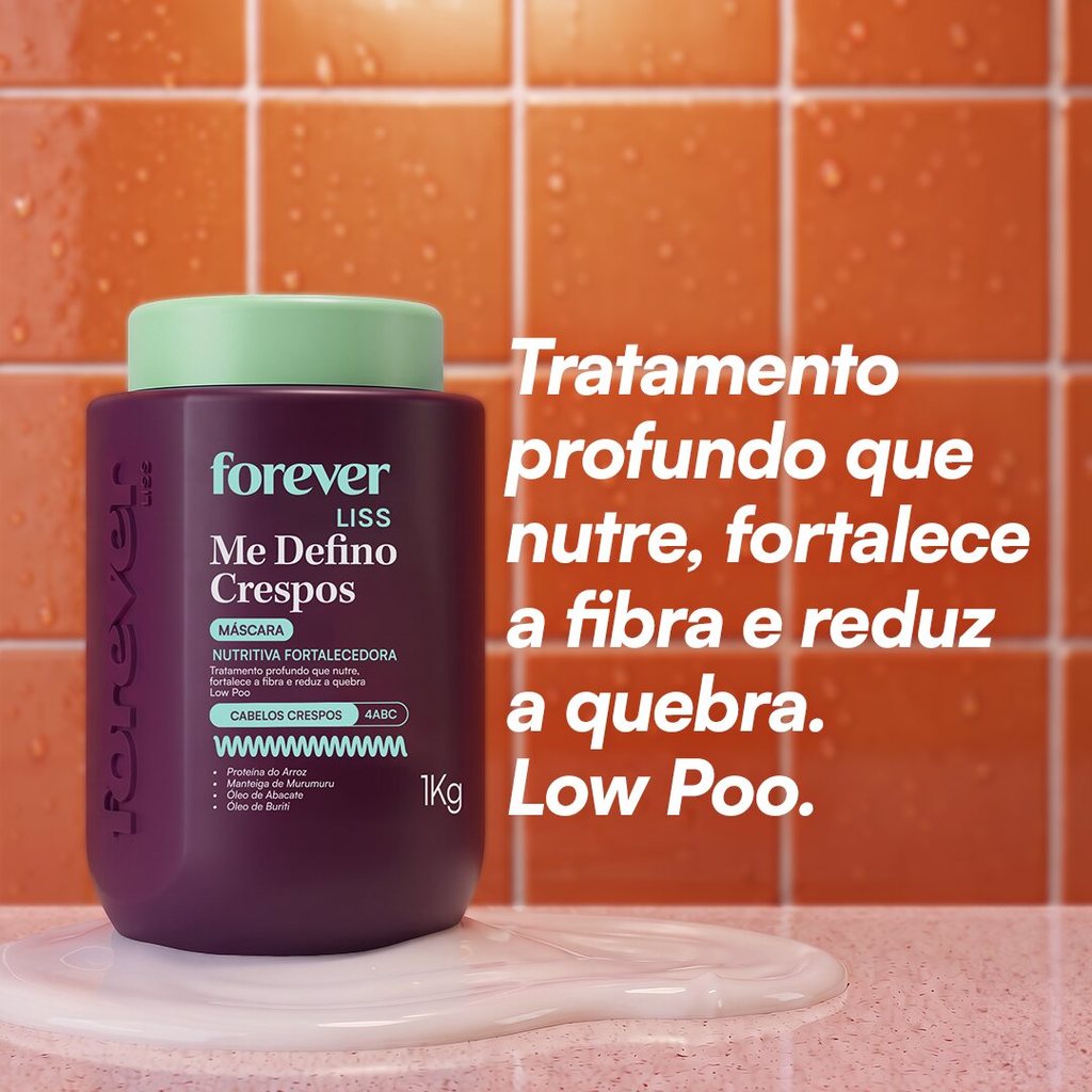 Máscara Nutritiva Me Defino Crespos Forever Liss 1kg — imagem 2 de 2