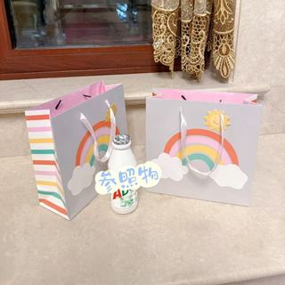 Ins arco-íris pequeno sol sacola embalagem de presente de aniversário pequeno saco de presente criativo saco de armazena