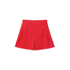 Shorts Feminino Casual Marialícia Vermelho