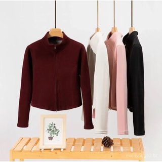 Outono inverno estilo grafeno roupas de Yoga mais veludo espessamento leve pode ser roupas quentes internas All-Match fi
