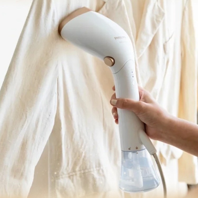 Philips Platinum Scepter Vaporizador de roupas portátil pressurizado pequeno ferro a vapor inteligente STH7030 suspensão