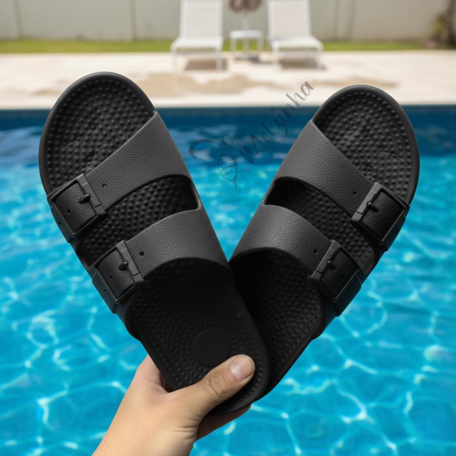 6. Sandália Feminina Estilo Birken Ortopédica Leve Anatômica Confortável para Praia e Piscina

