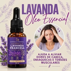 óleo essencial lavanda francesa 100% puro 30 ml