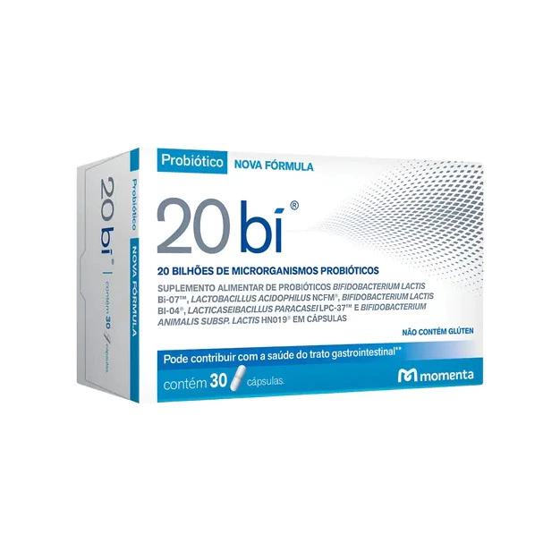 20bi Probiótico Suplemento Alimentar Com 30 Cápsulas