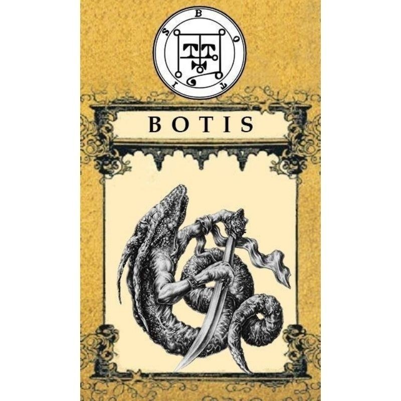 Quadro Demon Botis Goetia Placa Decorativa MDF tamanho A4 28x20 Envio Imediato