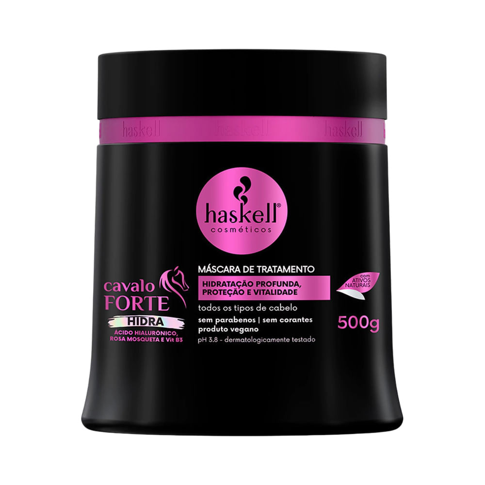 Máscara de Tratamento Haskell Cavalo Forte Hidra 500g em Oferta na Shopee