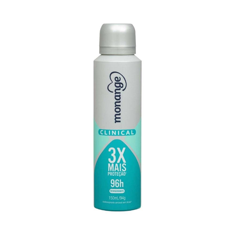 Desodorante Clinical Revigorante Aerossol Antitranspirante Monange Feminino 150ml