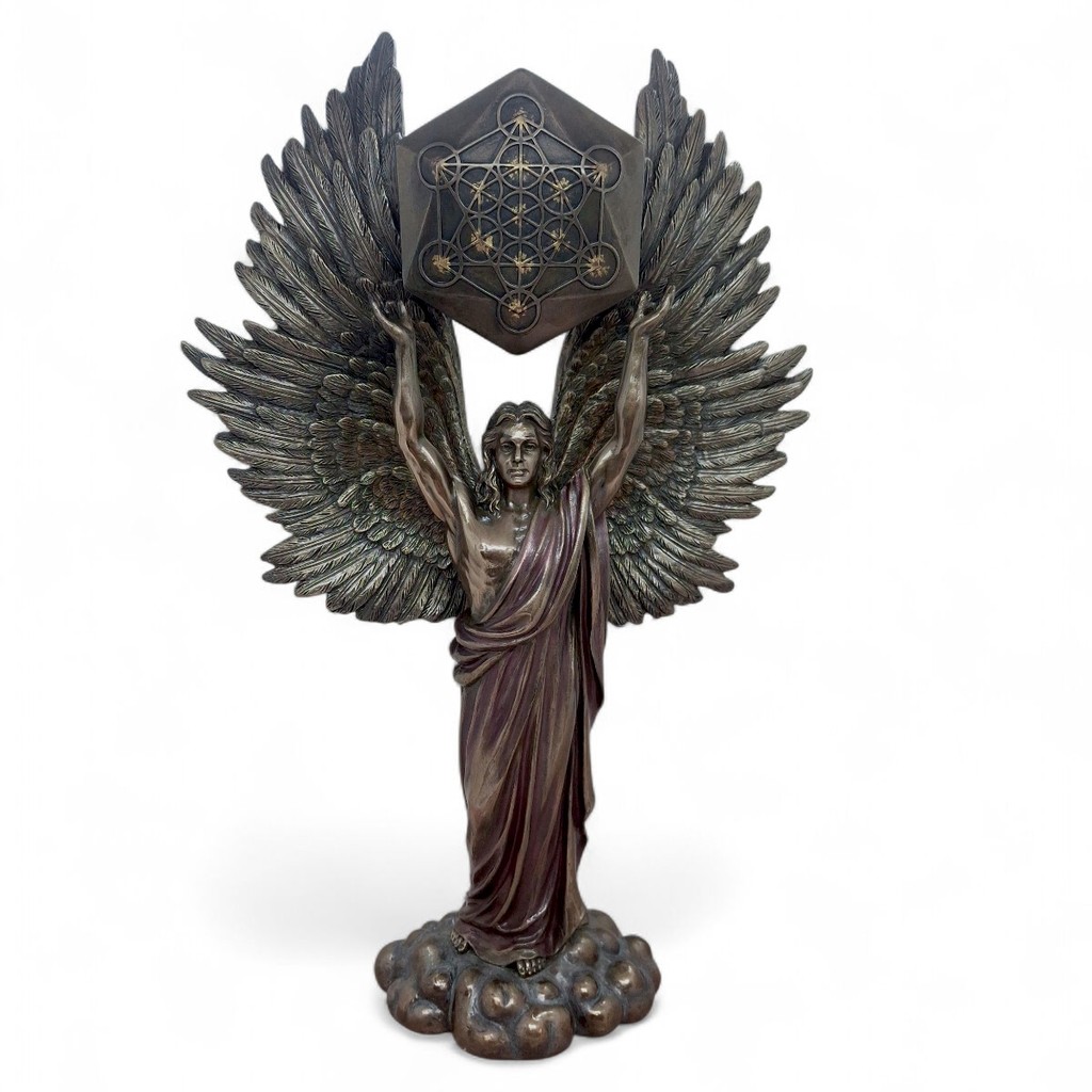 Imagem Metatron Angelical de Bronze Porta-Voz Divino 34 cm