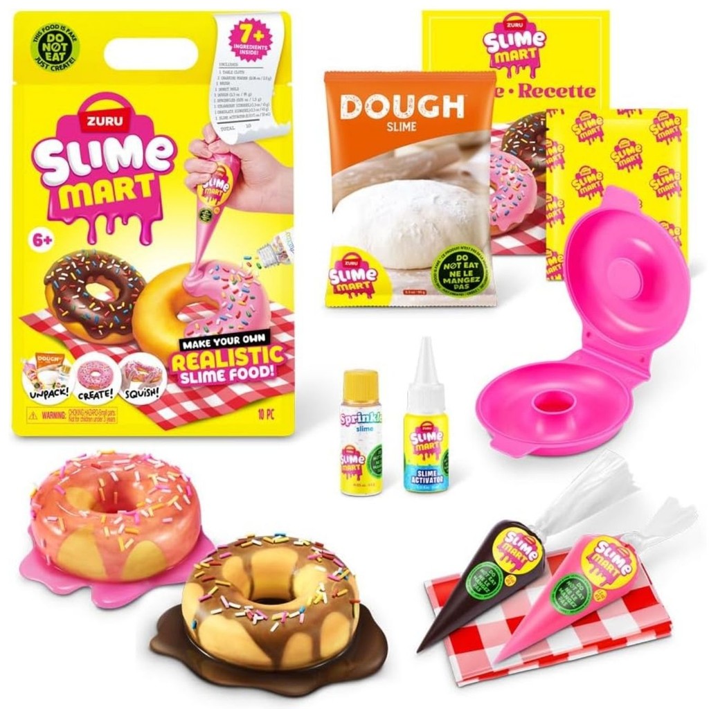 Slime Mart Zuru Pequeno Donuts Realista - Fun em Oferta na Shopee