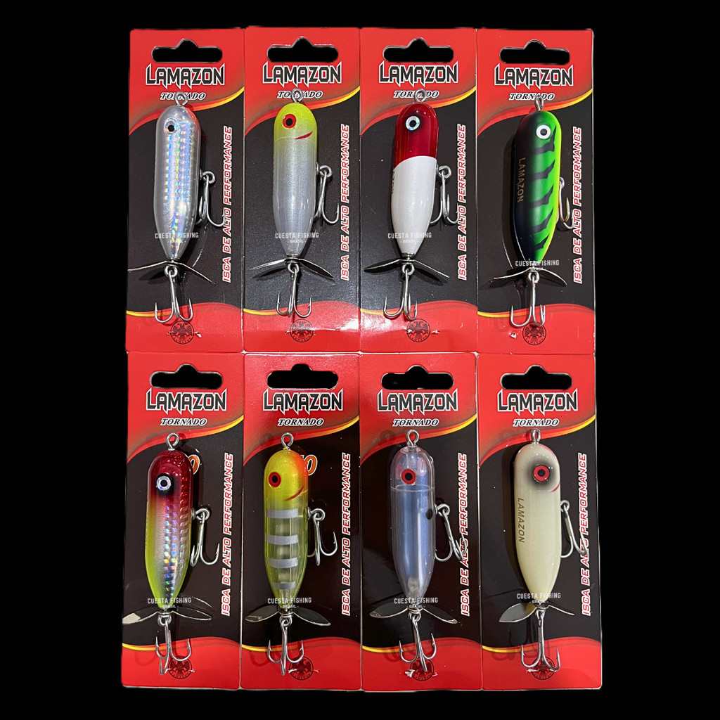 Isca Artificial Superficie Torpedo com Helice Lamazon Tornado 70 - 7 cm 10 g - Escolha a cor