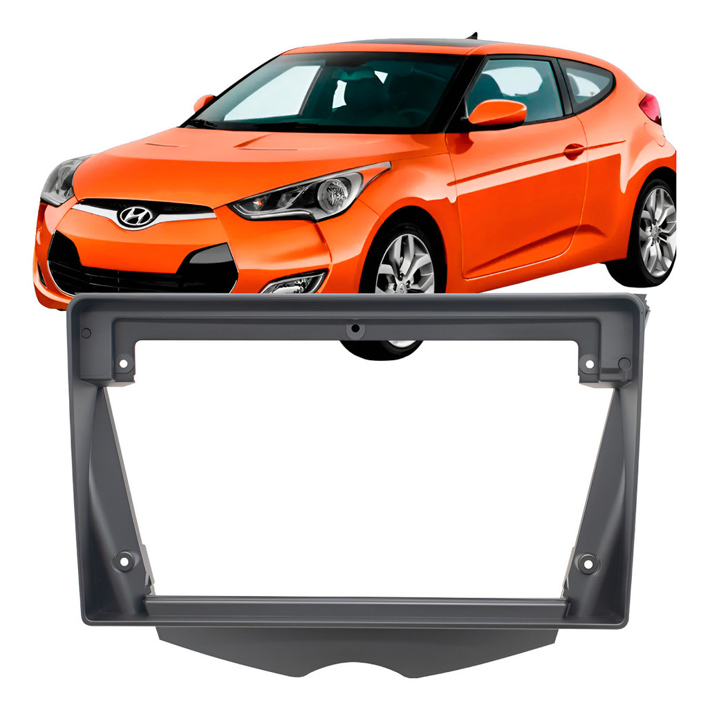 Moldura Central Multimidia 9'' Hyundai Veloster 2011 A 2013
