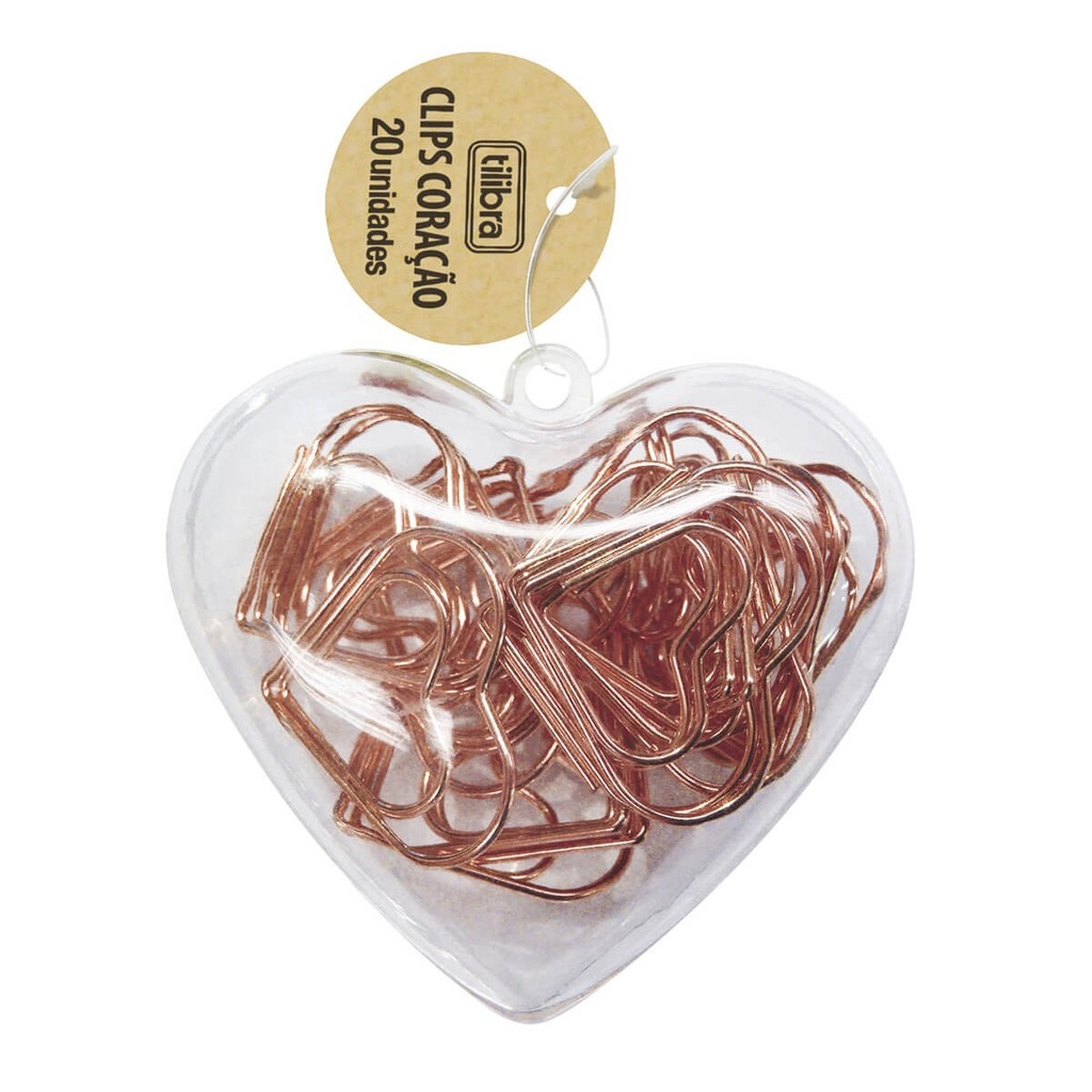 Clips Coração 20uni - Tilibra