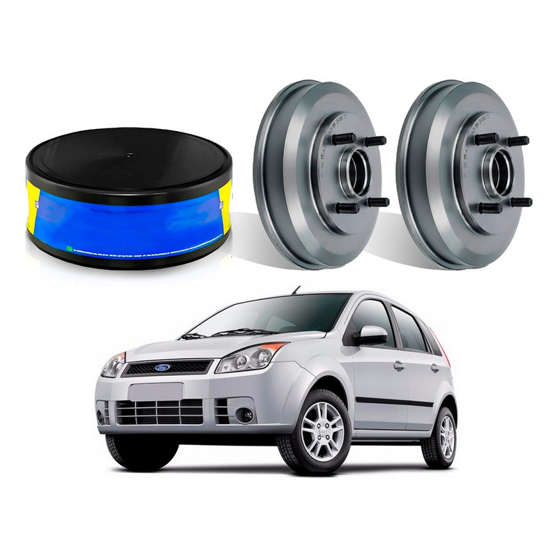 Tambor Freio Traseiro, Fiesta 1.0 1.6 2007 A 2010 em Oferta na Shopee