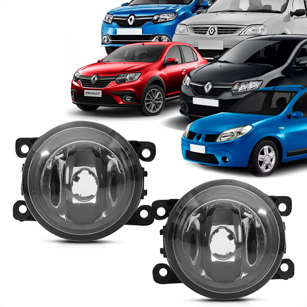 Par Farol De Milha Neblina Sandero Logan 2015 2016 2017 2018 2019 2020 em Oferta na Shopee