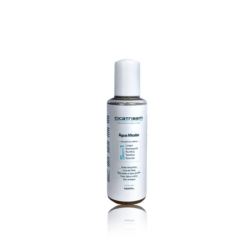 Água Micelar 140ml Cicatribem Limpeza, hidratação e conforto | Sem enxágue | Todos os tipos de pele