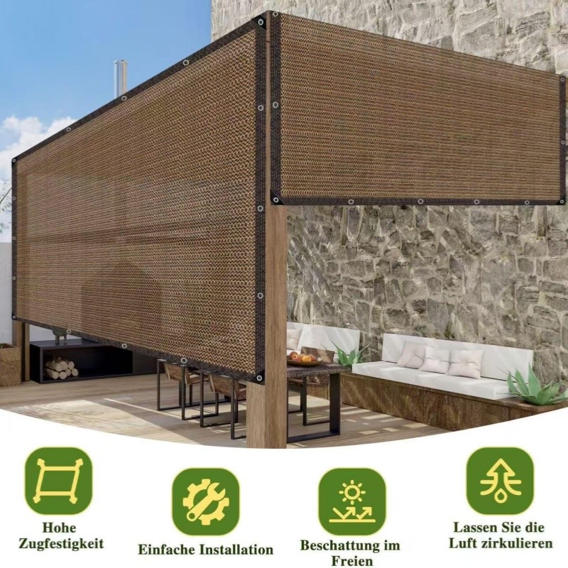Rede de Sombreamento Anti-UV HDPE 95% - para Plantas de Estufa, Piscina, Carros e Casa Disponível em Vários Tamanhos