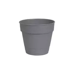 Vaso 2 em 1 17cm Cinza
