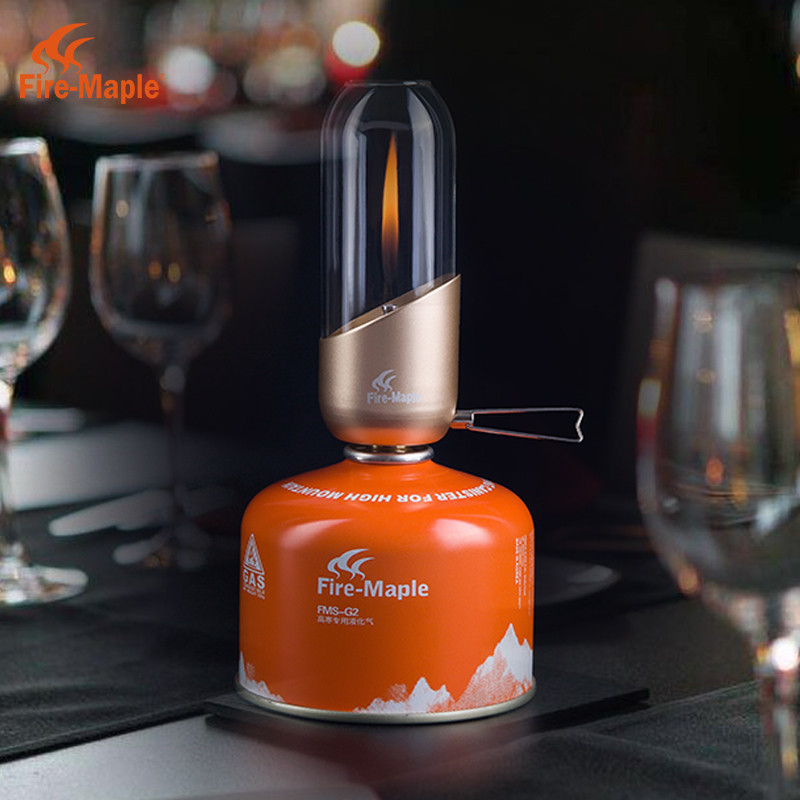 Fogo bordo gás pequena luz laranja casa romântica vela luz iluminação acampamento ao ar livre luz acampamento portátil a