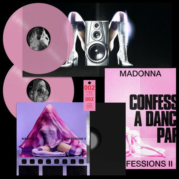 LP VINIL MADONNA - CONFESSIONS II (2 Discos na Cor Rosa Translúcido com 16 faixas)