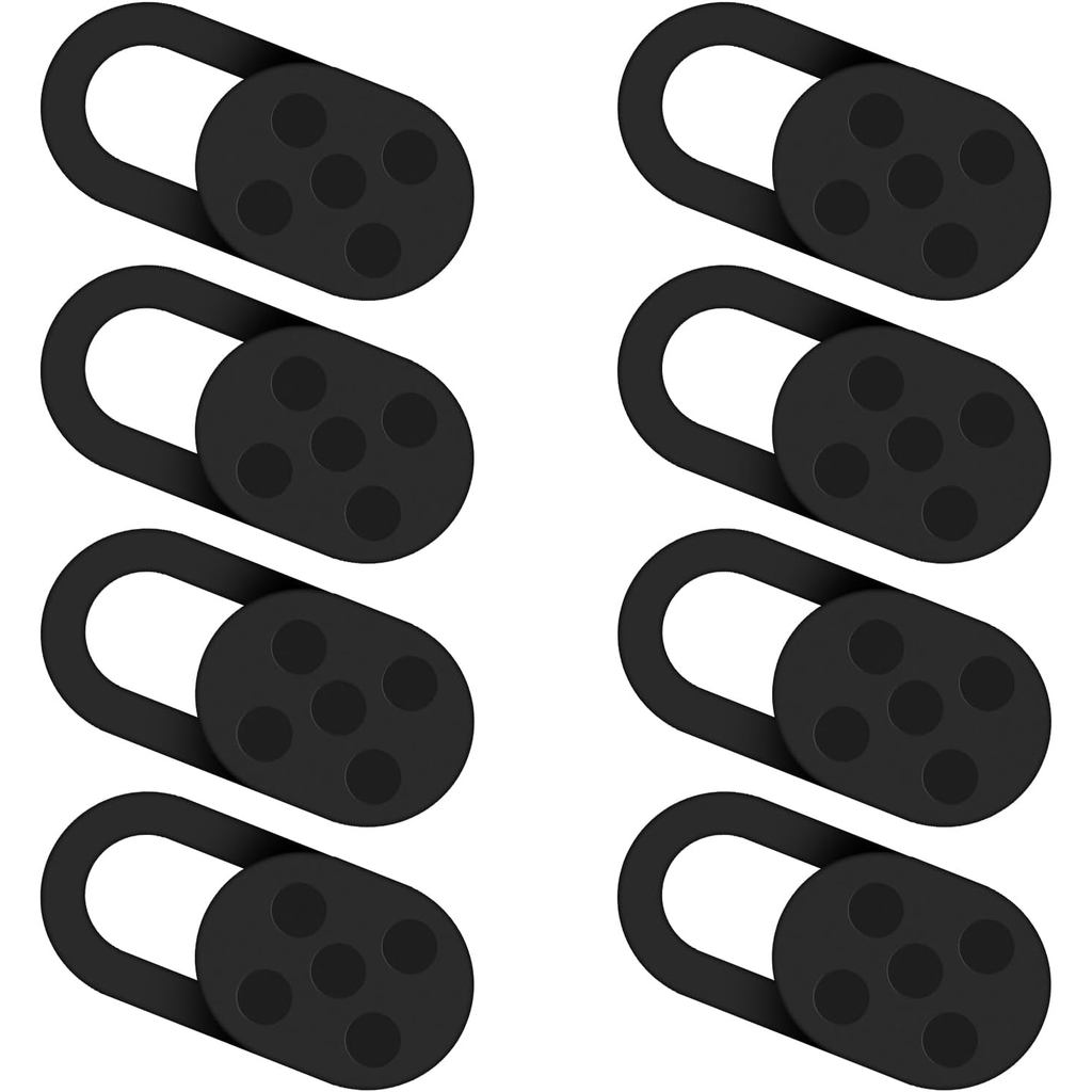 Pacote com 8 Protetores Deslizantes para Webcam para Privacidade, Capa Ultra Fina de 0,027 para Câmera Web para Laptop,