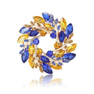 High-End luxo broche de cristal festa Cheongsam pino casaco decoração pino inverno novo estilo broche brilhante