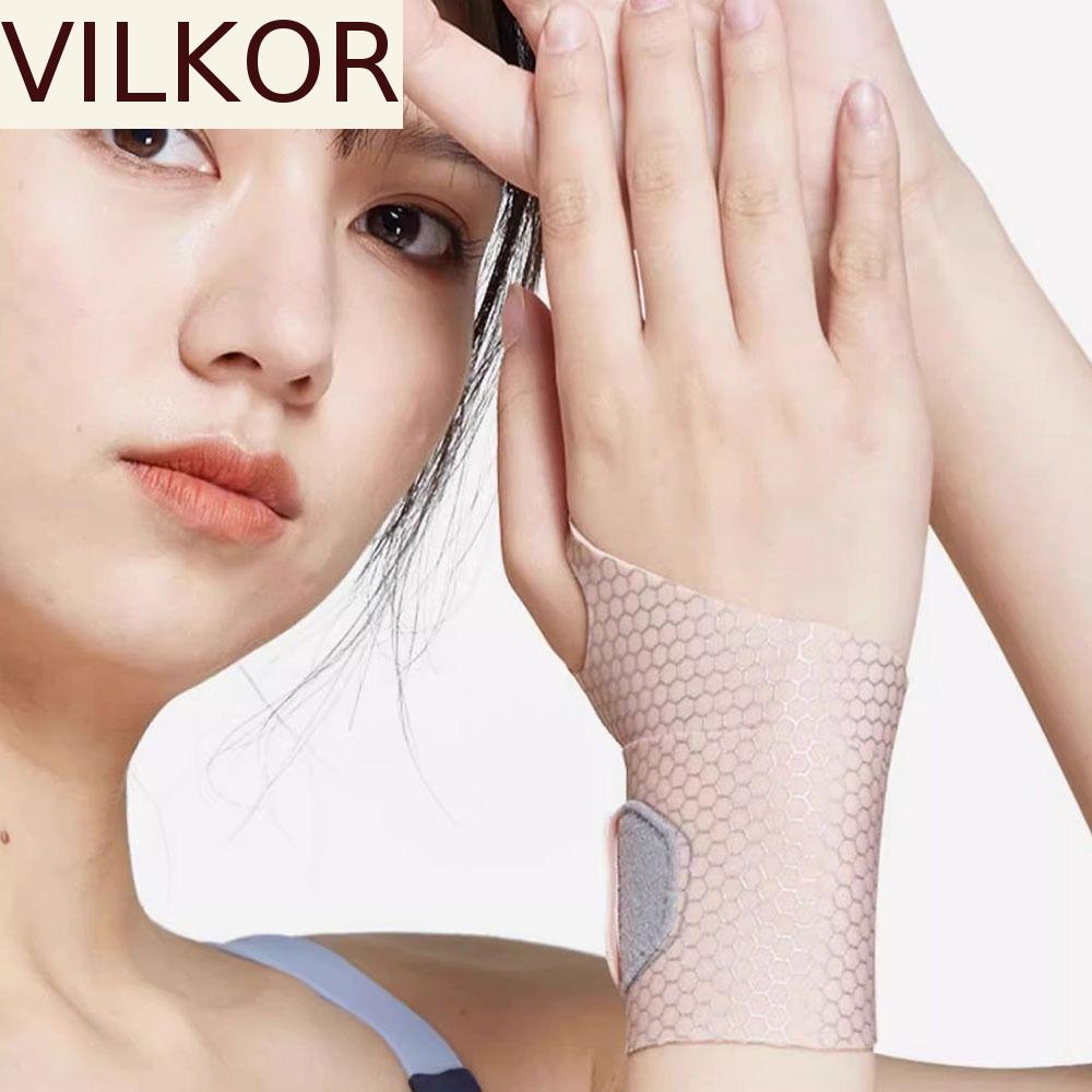 Correias De Pulso VILKOR , Suporte Esportivo Adequado Para A Pele Fina , Protetor Respirável Ajustável Masculino