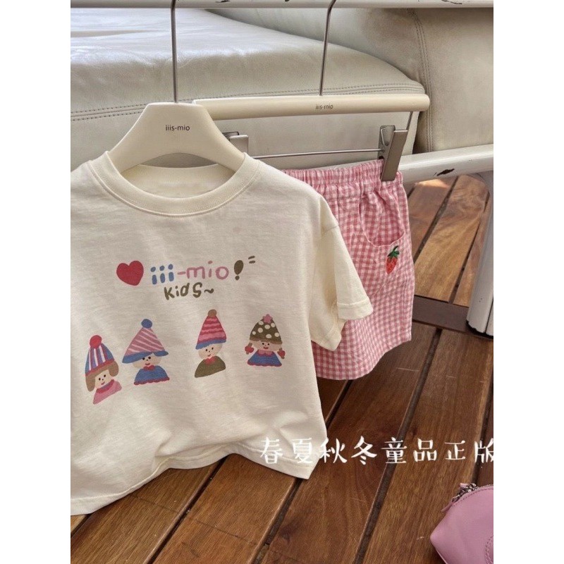 Algodão puro crianças camiseta de manga curta verão novo estilo meninos meninas bebê meninas impresso estilo princesa me